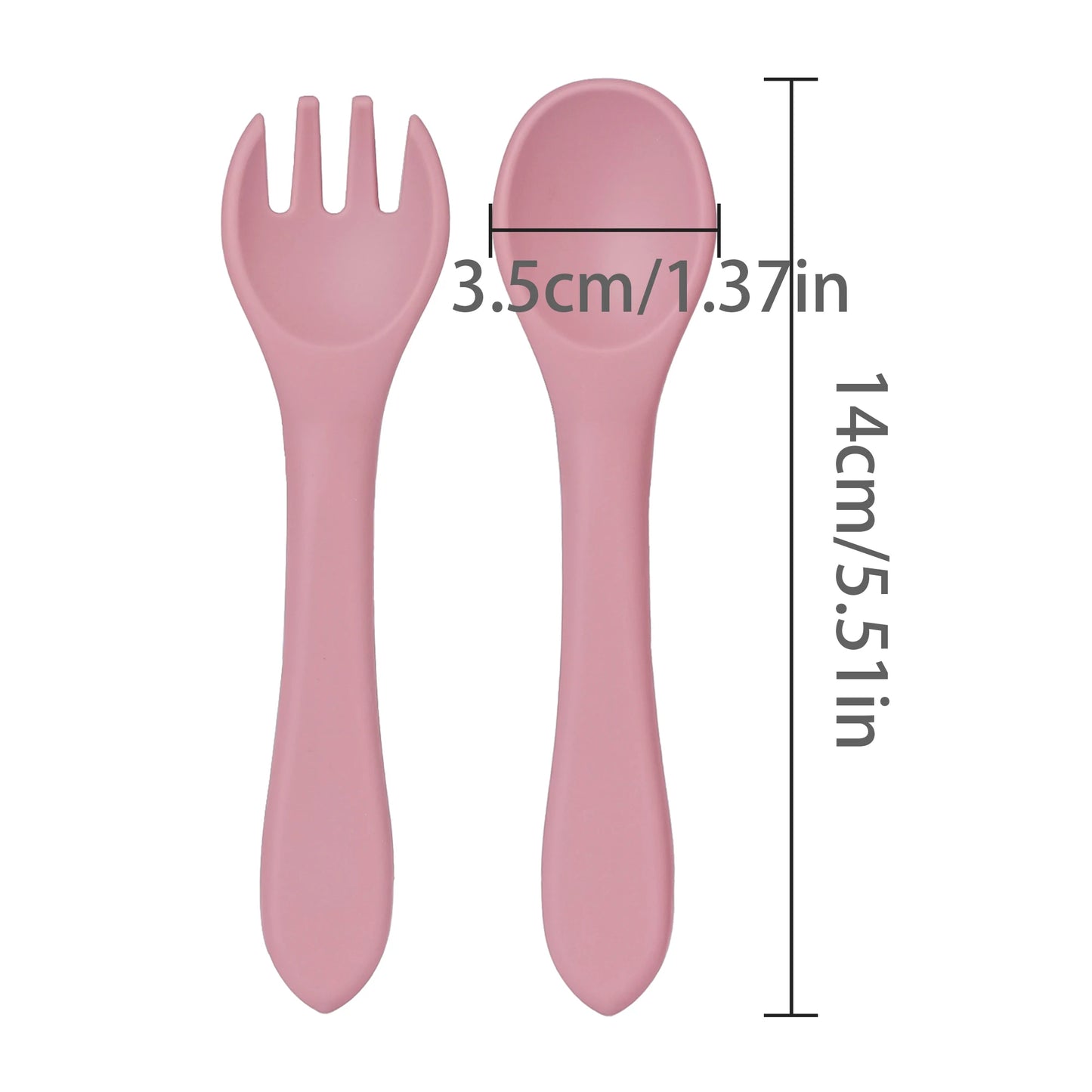 Soft Silicone Cutlery Set