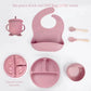 6 Piece Baby Tableware Set Silicone