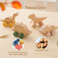 Baby Beech Wood Dino Set