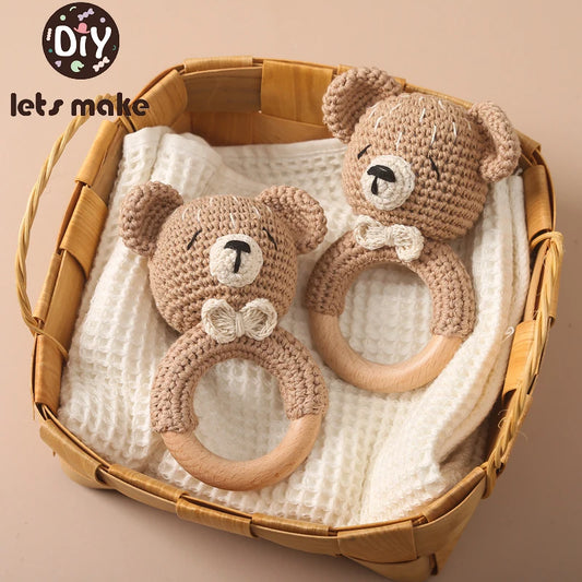 Crochet Animal Rattle Toy