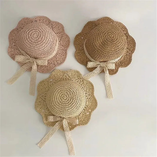 Lace Straw Summer Hat